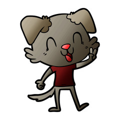 laughing cartoon dog