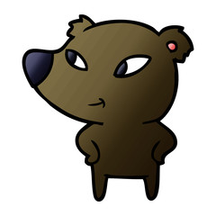 Naklejka premium cute cartoon bear