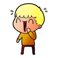 laughing cartoon man