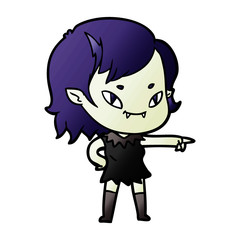 cartoon friendly vampire girl