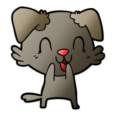 laughing cartoon dog