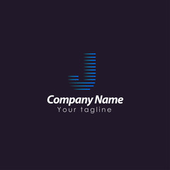 J LETTER LOGO TEMPLATE