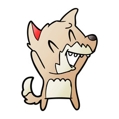 laughing fox cartoon