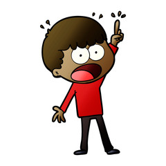 cartoon shocked man