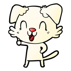 laughing cartoon dog