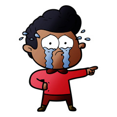 cartoon crying man