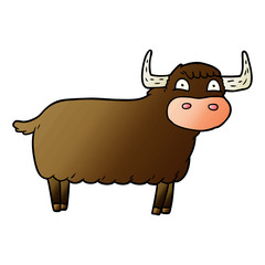 cartoon highland cow