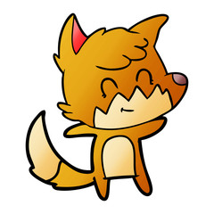 cartoon friendly fox