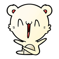 laughing polar bear cartoon