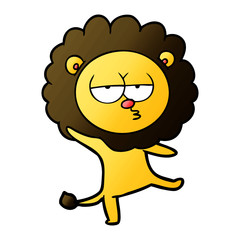 cartoon dancing lion