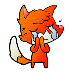 crying fox cartoon