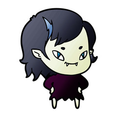 cartoon friendly vampire girl