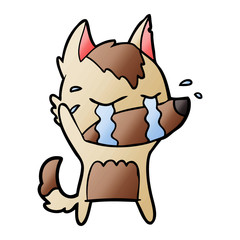 cartoon crying wolf
