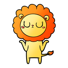 cartoon lion