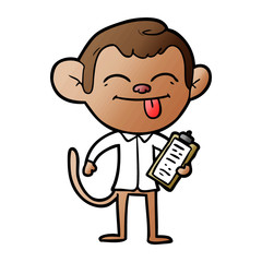 funny cartoon monkey