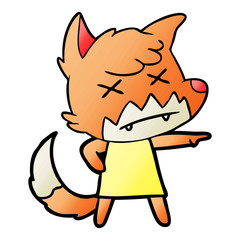 cartoon dead fox