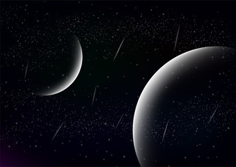 Abstract background of space with stars. © Dai Yim