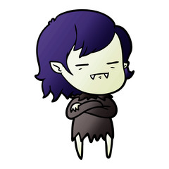 cartoon undead vampire girl