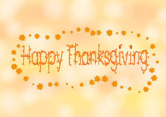 Happy thanksgiving background with text space for postcard,