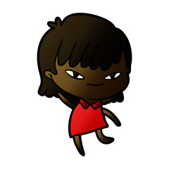 cartoon woman