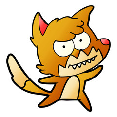 cartoon grinning fox