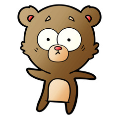 anxious bear cartoon