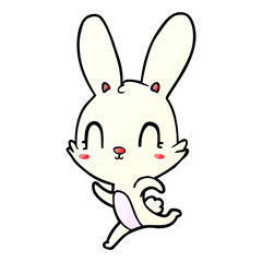 Obraz na płótnie Canvas cute cartoon rabbit