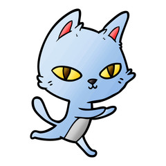 cartoon cat staring