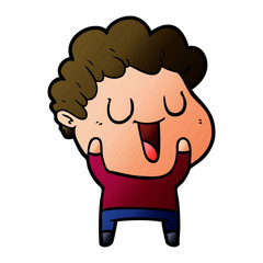 laughing cartoon man