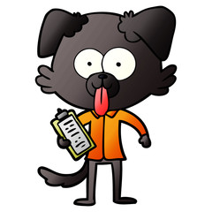 cartoon dog with tongue sticking out