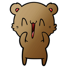 Obraz premium happy bear cartoon