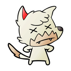 cartoon dead fox
