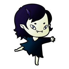 cartoon friendly vampire girl