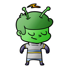 friendly cartoon spaceman