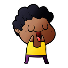 laughing cartoon man