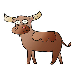 cartoon bull
