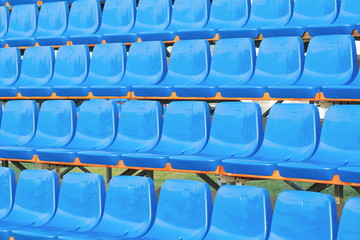 Blue Plastic Seats