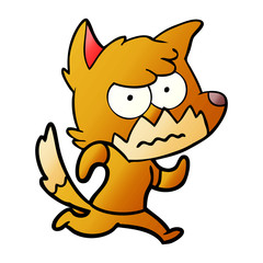 cartoon annoyed fox