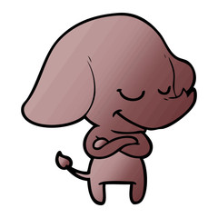 cartoon smiling elephant