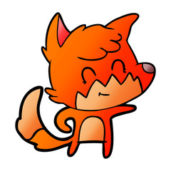 cartoon friendly fox