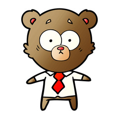 surprised bear cartoon