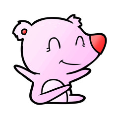 smiling bear cartoon