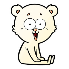 laughing teddy  bear cartoon