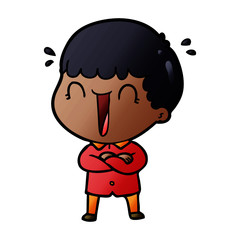 laughing cartoon man