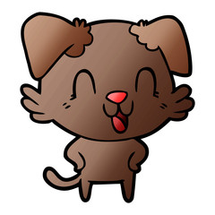 laughing cartoon dog
