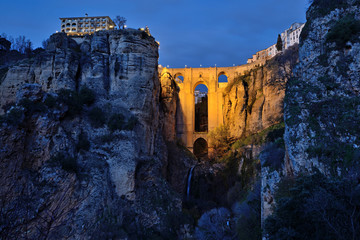 Bridge in Ronda, Spain - obrazy, fototapety, plakaty