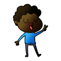 laughing cartoon man