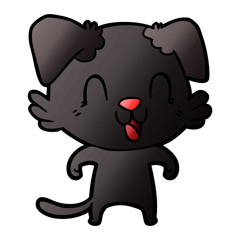 laughing cartoon dog