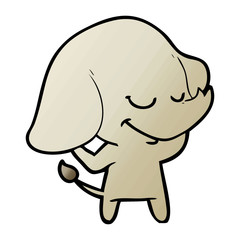 cartoon smiling elephant
