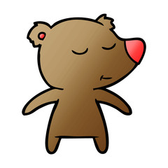 happy cartoon bear